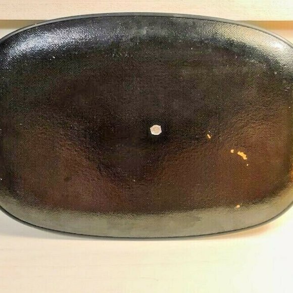 Vintage Turquoise Blue Yellow Sunflower Hand Painted Tilso Japan Serving Tray - Picture 5 of 8